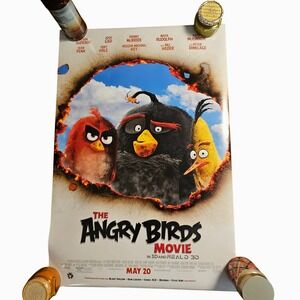 The Angry Birds Movie 2016 Original Advance Double Sided Movie Poster 27x40